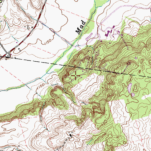 Topographic Map of Royal Coach Estates, OH