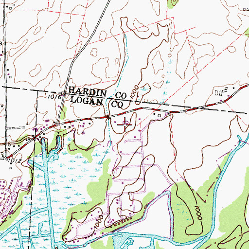 Topographic Map of Tammis Mobile Village, OH