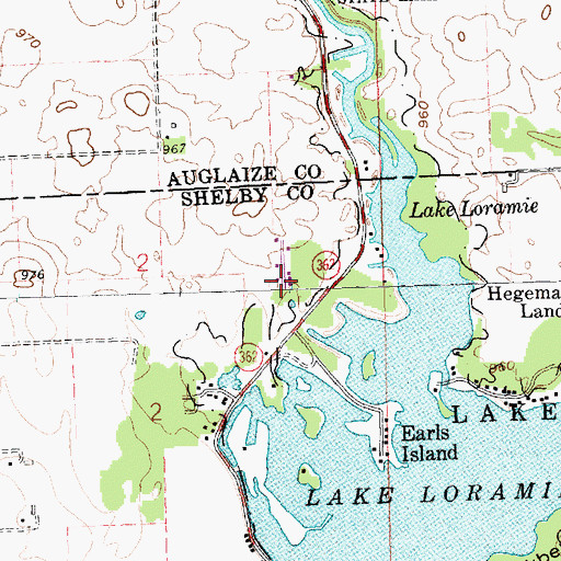 Topographic Map of West Lake Village, OH