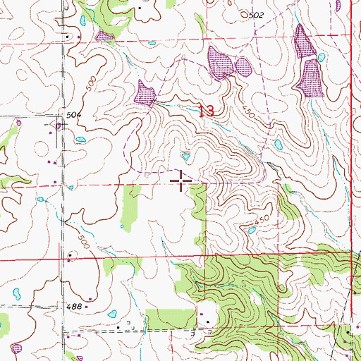 Topographic Map of Robinson Broiler Farm, AR