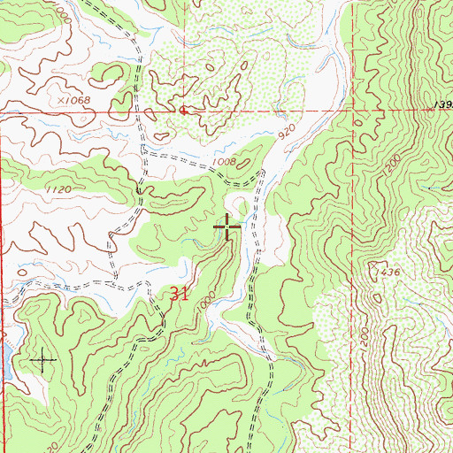 Topographic Map of Mad Creek, CA