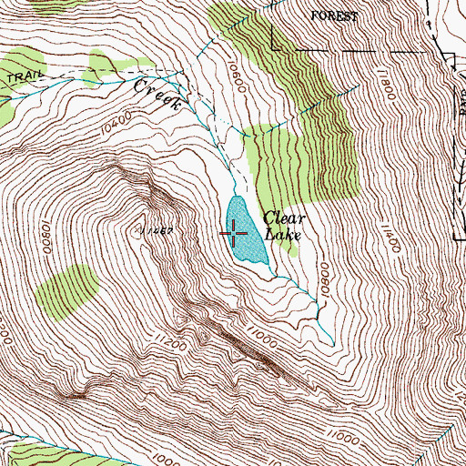 Topographic Map of Clear Lake, CO