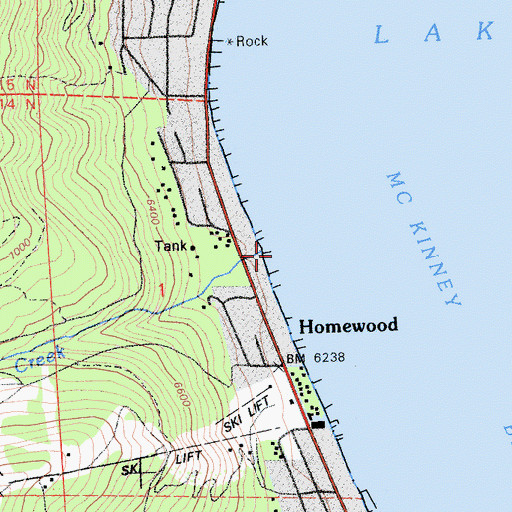 Topographic Map of Madden Creek, CA