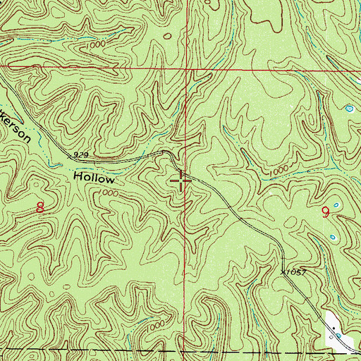 Topographic Map of Christie, OK