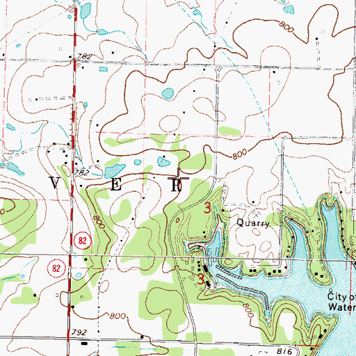 Topographic Map of Ketchum Community, OK