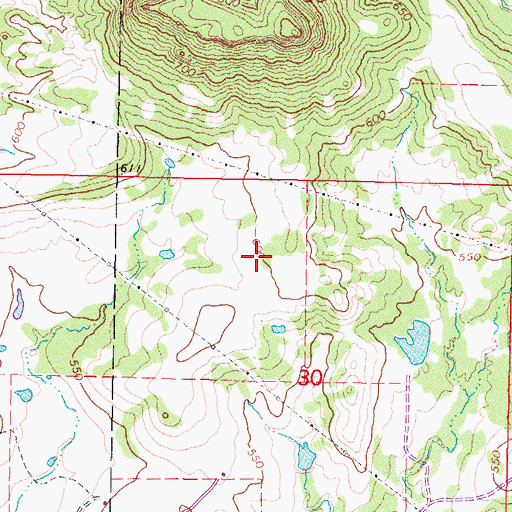 Topographic Map of McKey, OK
