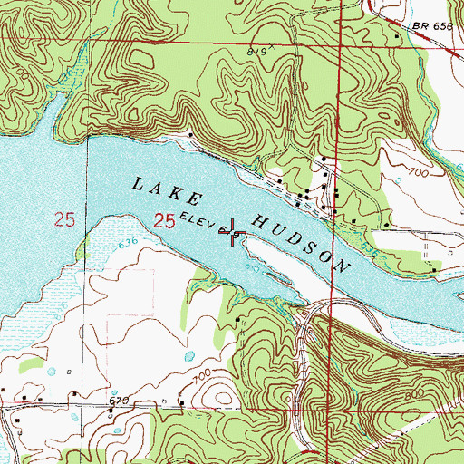 Topographic Map of Pump Back, OK