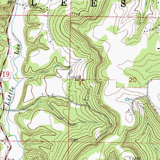 Topographic Map of Salem, OK