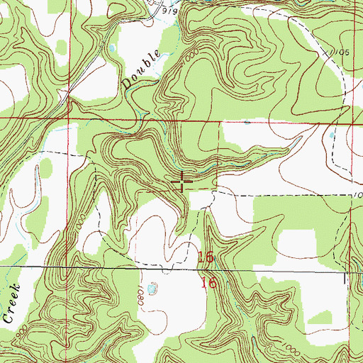 Topographic Map of Teresita, OK
