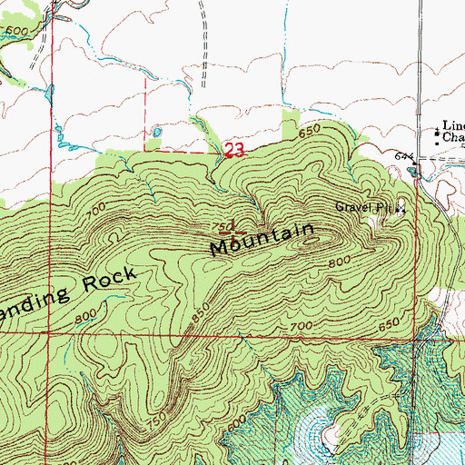 Topographic Map of Texanna, OK