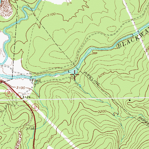 Topographic Map of Weimer Run, WV