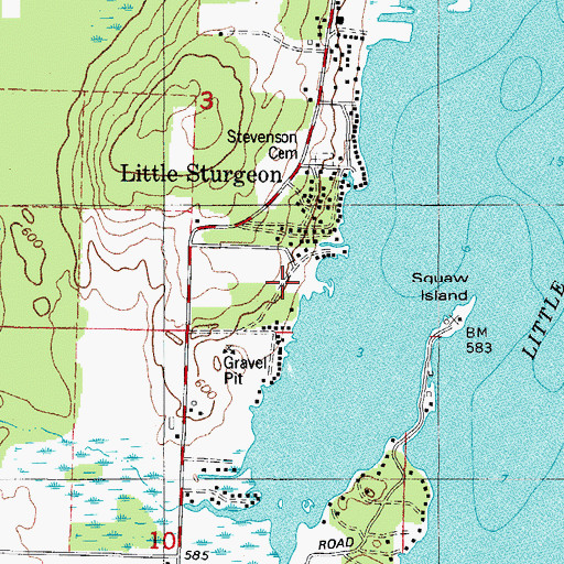 Topographic Map of Willems Mobile Home Park, WI
