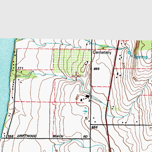 Topographic Map of Heritage Orchard, WI