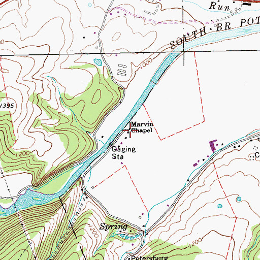 Topographic Map of Believers Mennonite Faith Christian School, WV