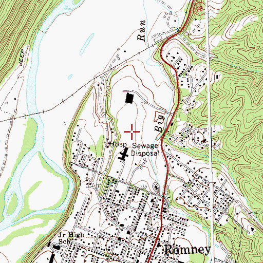 Topographic Map of Potomac Center, WV