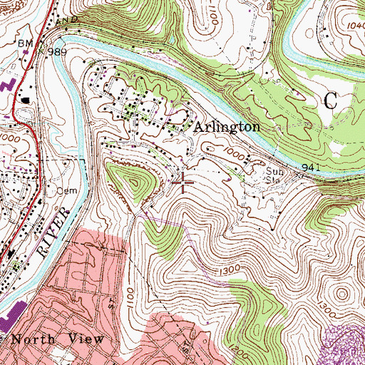 Topographic Map of Apostolic Christian Academy, WV