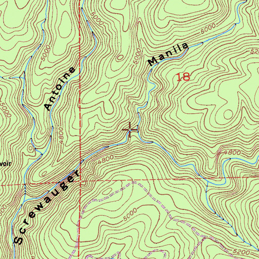 Topographic Map of Manila Canyon, CA