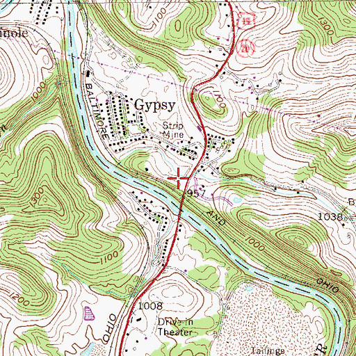 Topographic Map of Berean Baptist School, WV