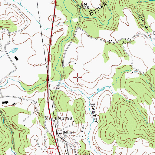 Topographic Map of Pikeview Middle School, WV