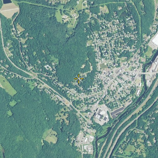 Aerial/Satellite Image of Thomaston Census Designated Place, CT