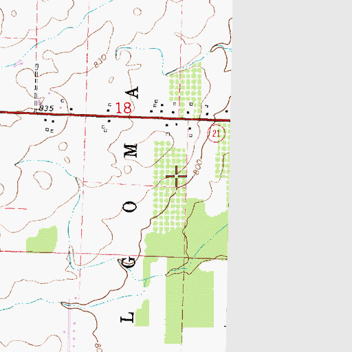Topographic Map of Rasmussen's Apple Acres, WI