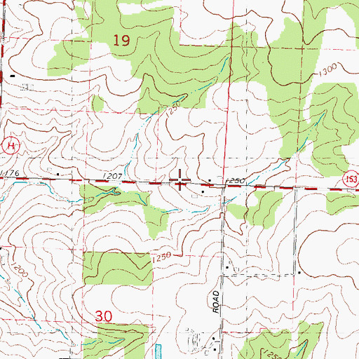 Topographic Map of Rock Ridge Orchard, WI