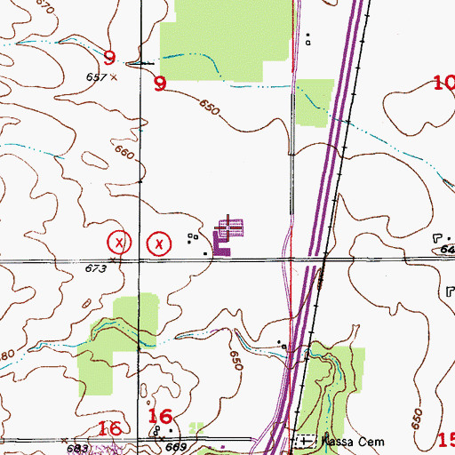 Topographic Map of Maple Leaf Dairy, WI