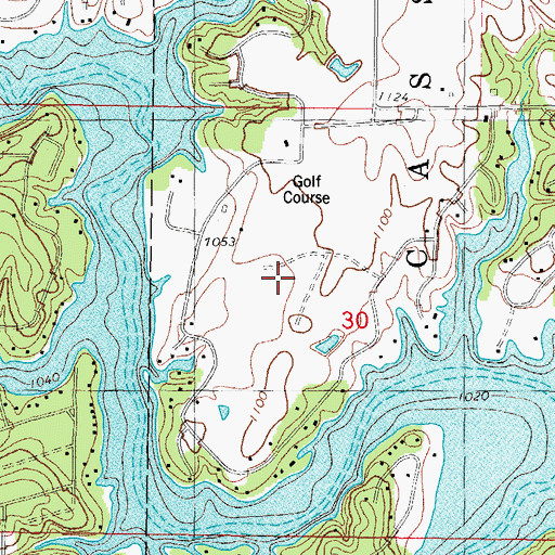 Topographic Map of Lake Panorama, IA