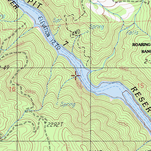 Topographic Map of Marble Creek, CA