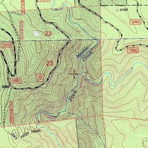 Topographic Map of Marble Creek, CA