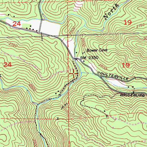 Topographic Map of Marble Gulch, CA