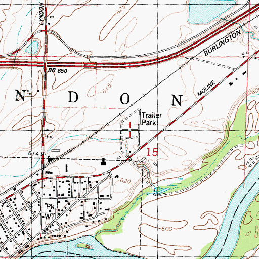 Topographic Map of Valley Vista Estates, IL