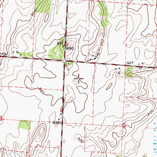 Topographic Map of Lauer Willis Farm, WI