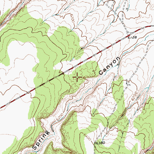 Topographic Map of Coyote Arch, NM