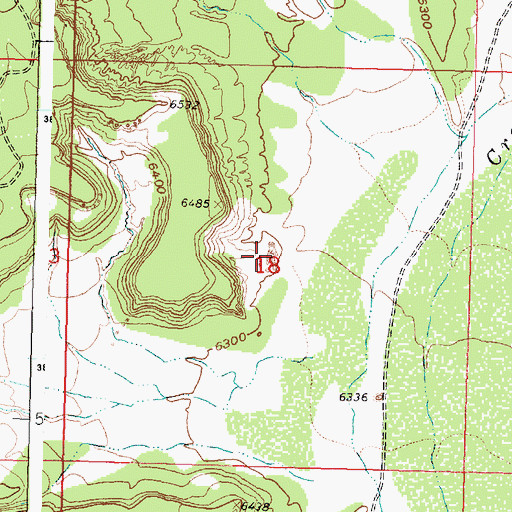 Topographic Map of Eye of the Moon, NM