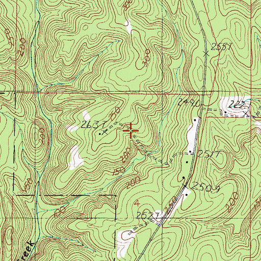 Topographic Map of Rockville Census Designated Place, AL