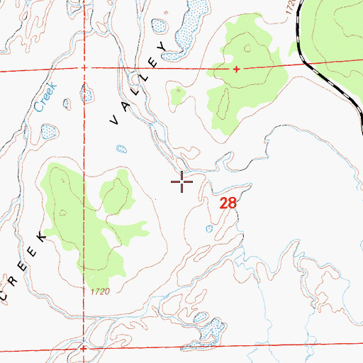 Topographic Map of Martin Creek, CA