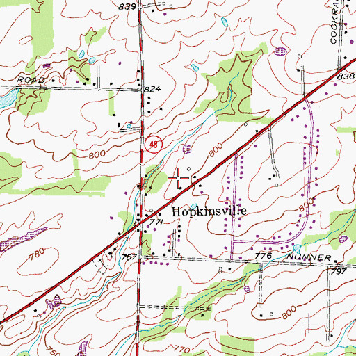 Topographic Map of Saint Mary Magdalene Episcopal Church, OH