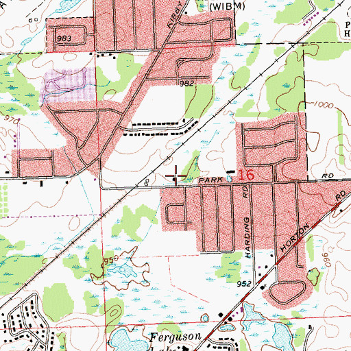 Topographic Map of New Hope Missionary Church, MI