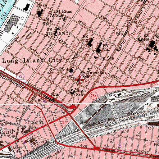 Topographic Map of Growing Up Green Charter School, NY