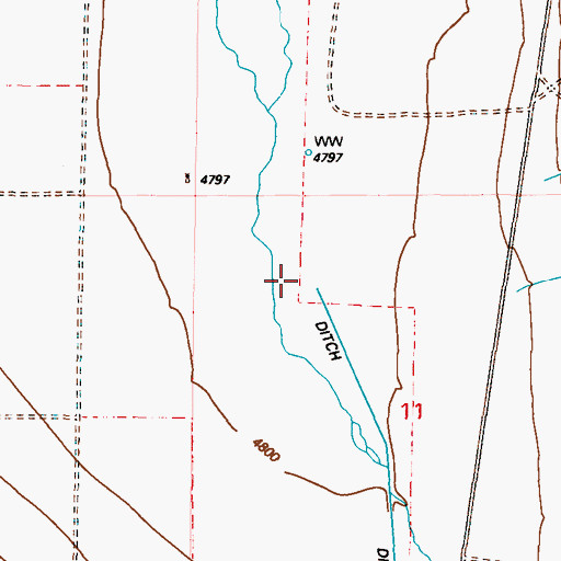 Topographic Map of McAfee Creek, CA