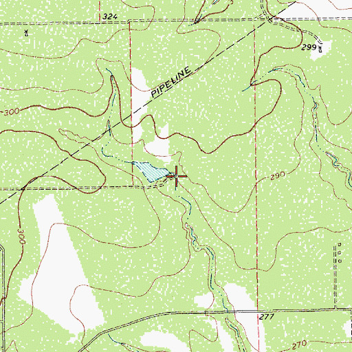 Topographic Map of Owl Ranch-Amargosa Census Designated Place (historical), TX