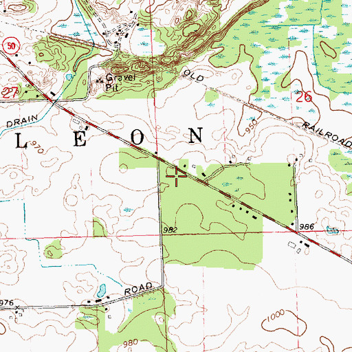 Topographic Map of Faith Baptist Chapel, MI