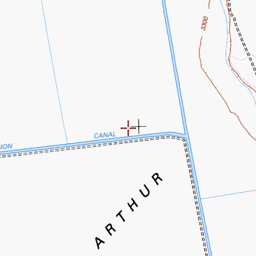 Topographic Map of McArthur Swamp, CA