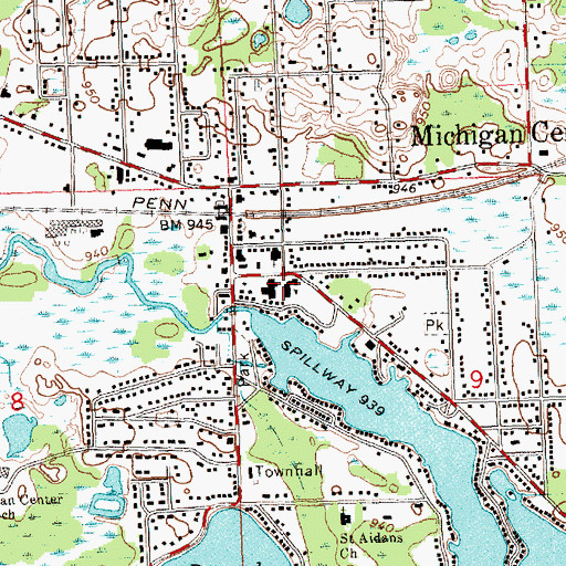 Topographic Map of Keicher Elementary School, MI