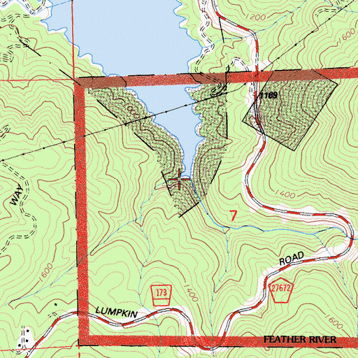 Topographic Map of McCabe Creek, CA