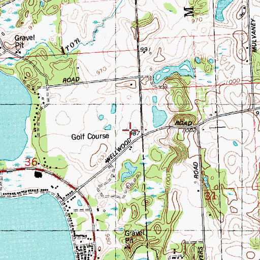 Topographic Map of Greenbriar RV Park, MI