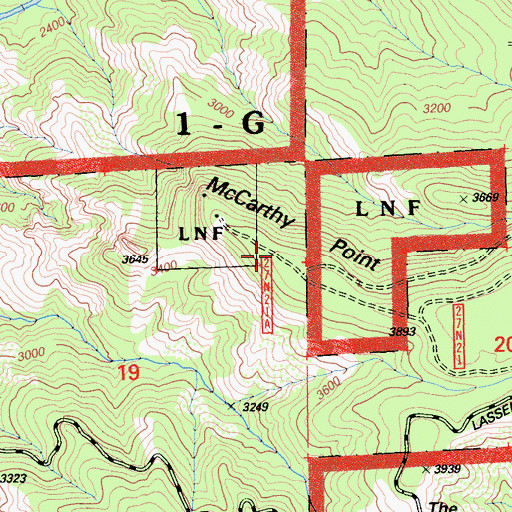 Topographic Map of McCarthy Point, CA