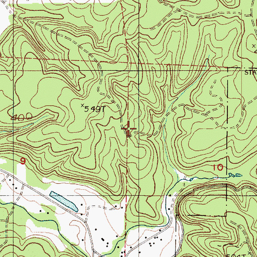 Topographic Map of Malone Census Designated Place, WA
