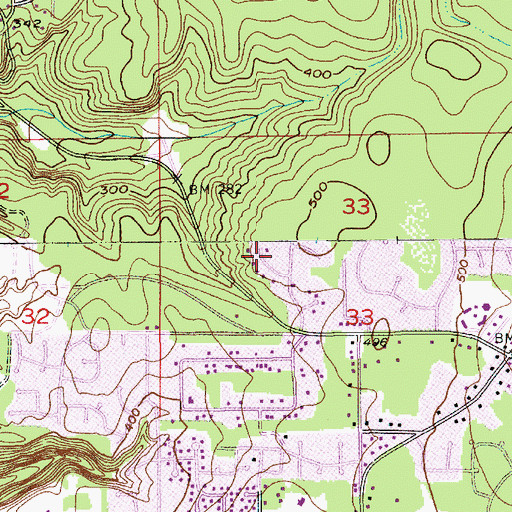 Topographic Map of Picnic Point Census Designated Place, WA